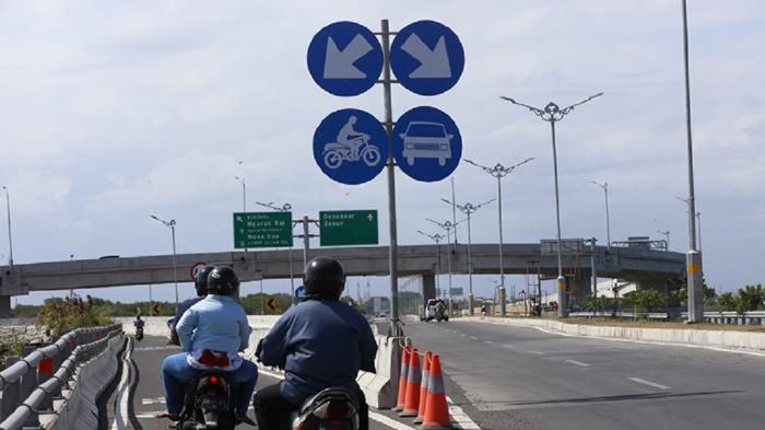 Tol Bali Mandara memiliki jalur khusus sepeda motor