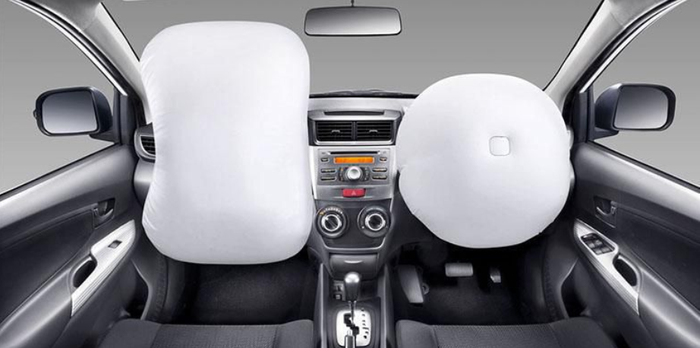 Ilustrasi Dual SRS Airbag pada Toyota Avanza