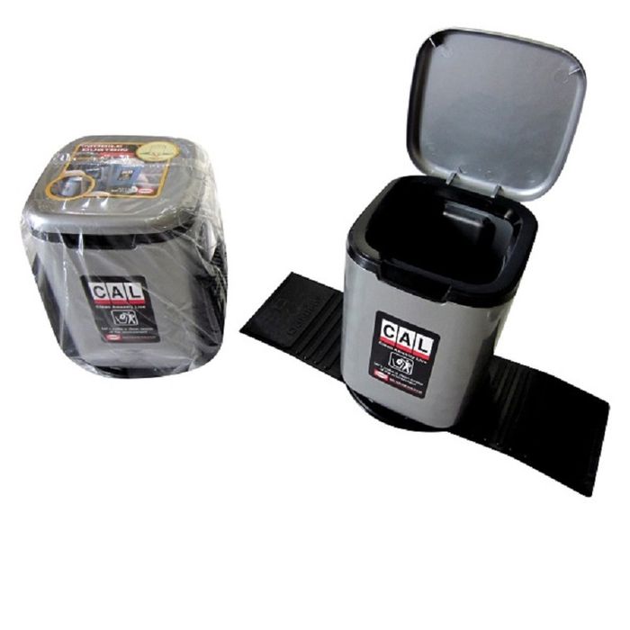 Ilustrasi tempat sampah kabin mobil