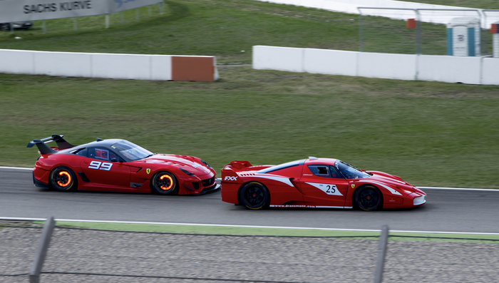 Ferrari 599XX &amp; Ferrari FXX on Track