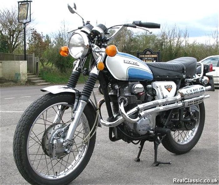 Wujud asli Honda CL350 lansiran tahun 1972, dilansir oleh Realclassic.co.uk