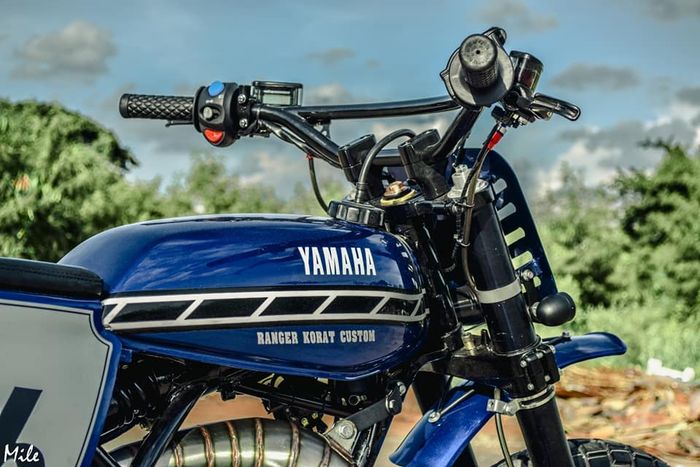 Yamaha Dt125 custom flat tracker dari Ranger Korat, dilansir oleh Bikebrewers.com