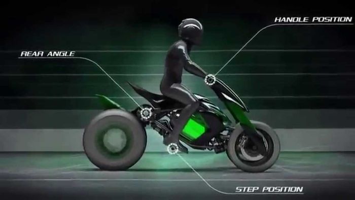 Mode duduk tegak Kawasaki J Concept