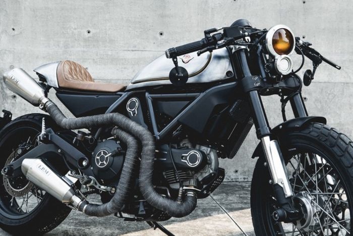 Ducati Scrambler custom cafe racer dari Impossible Project Motors