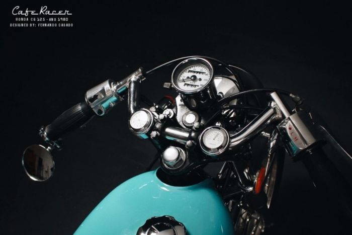 Honda CG125 custom cafe racer milik Fernando Casado
