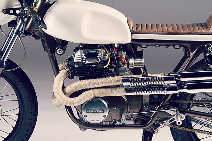 Honda CL350 custom cafe racer dari Dia de Los Motos