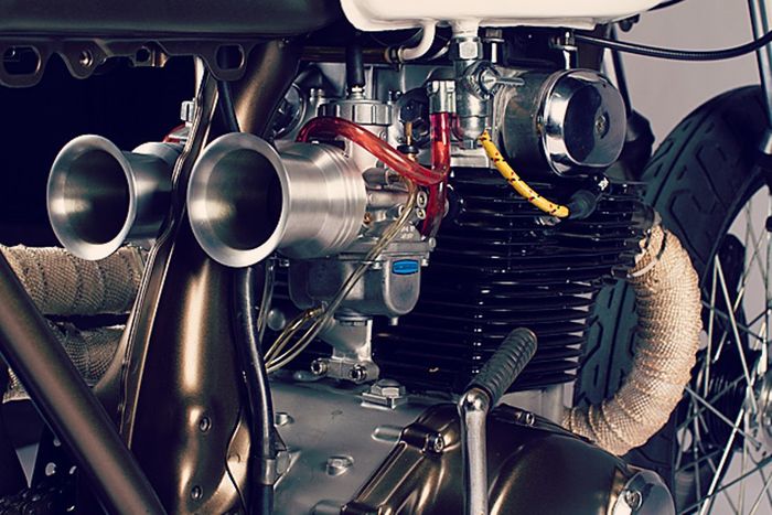 Honda CL350 custom cafe racer dari Dia de Los Motos