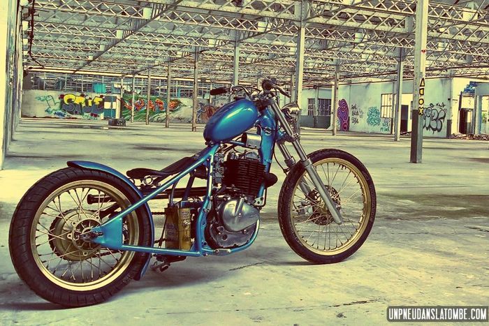 Suzuki DR400 custom chopper dari Lizard King Custom