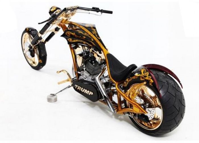 Motor Harley-Davidson custom Chopper milik Donald Trump hasil garapan Orange Country Choppers