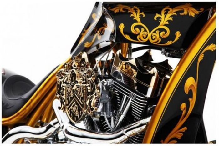 Motor Harley-Davidson custom Chopper milik Donald Trump hasil garapan Orange Country Choppers