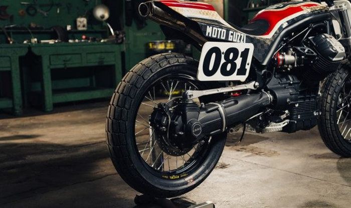 Moto Guzzi Griso custom flat tracker dari Cafe Racer Napoli