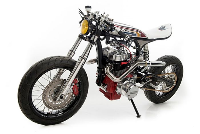 Honda CBN400 custom cafe racer dari Ed Turner Motorcycles