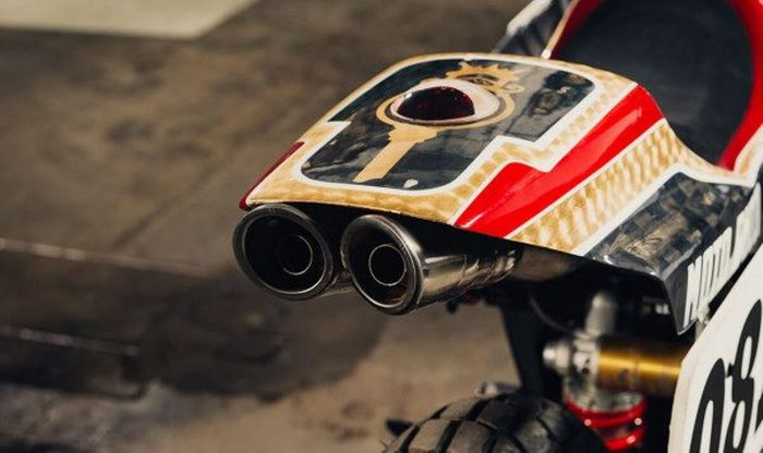 Moto Guzzi Griso custom flat tracker dari Cafe Racer Napoli