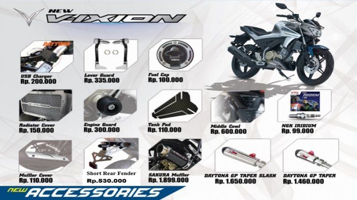 Aksesori Resmi Yamaha All New V-Ixion R