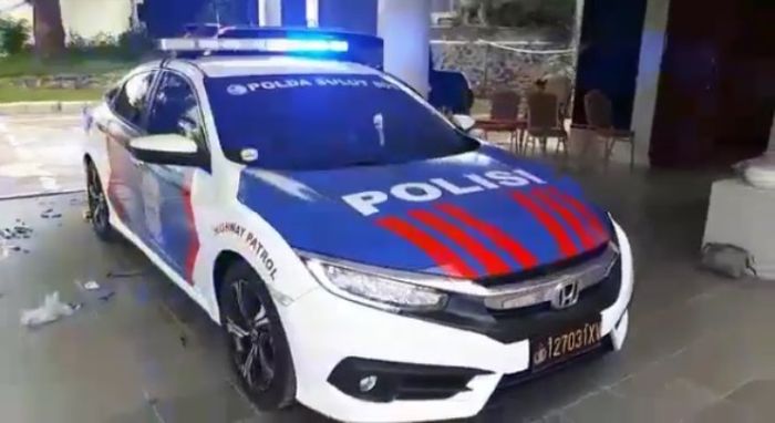 Ilustrasi mobil Patroli Polisi