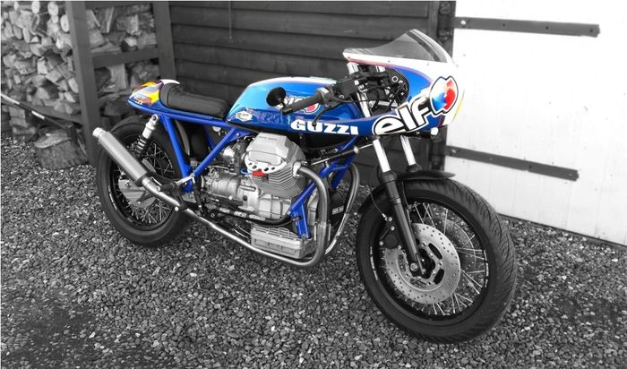 Moto Guzzi Mille GT custom endurance racer dari Rocket Custom Garage
