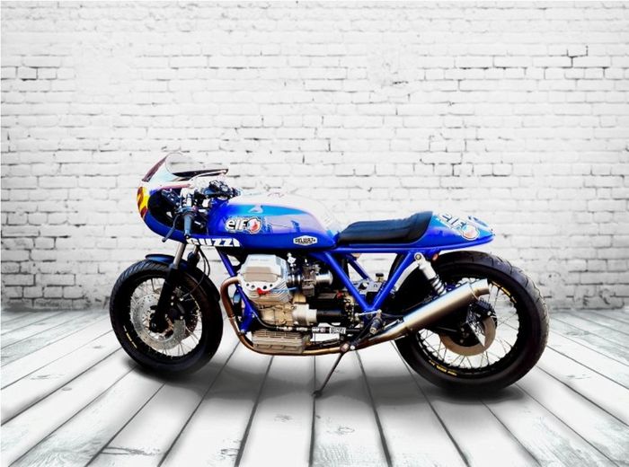 Moto Guzzi Mille GT custom endurance racer dari Rocket Custom Garage