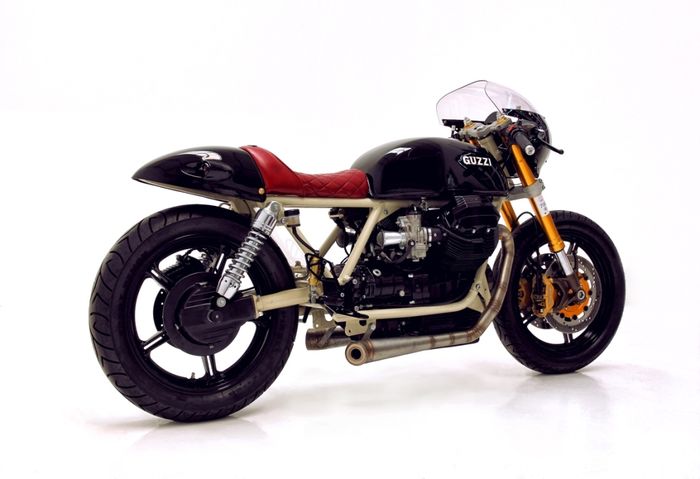 Moto Guzzi 850 custom cafe racer dari Herencia Custom Garage