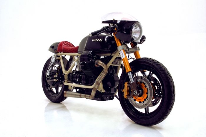 Moto Guzzi 850 custom cafe racer dari Herencia Custom Garage