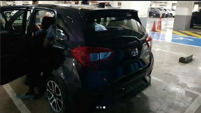 Penampakan lampu belakang mobil Daihatsu