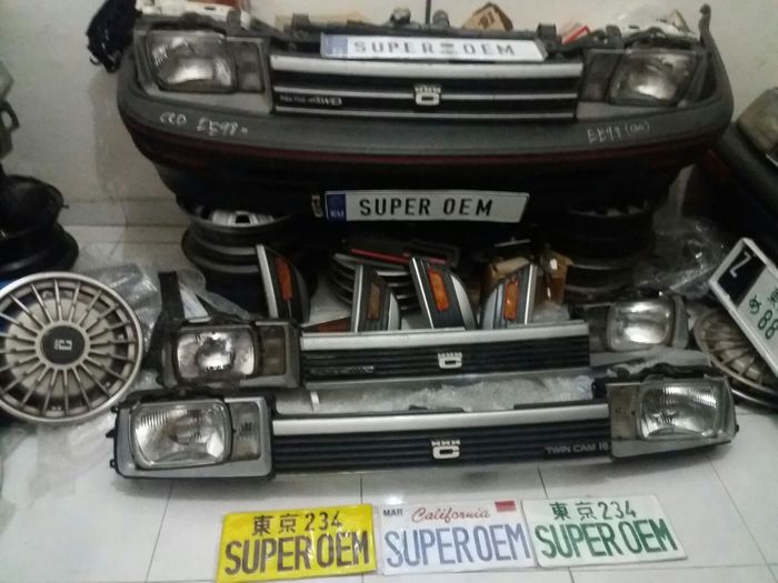 Ragam parts Super OEM untuk beberapa generasi Corolla