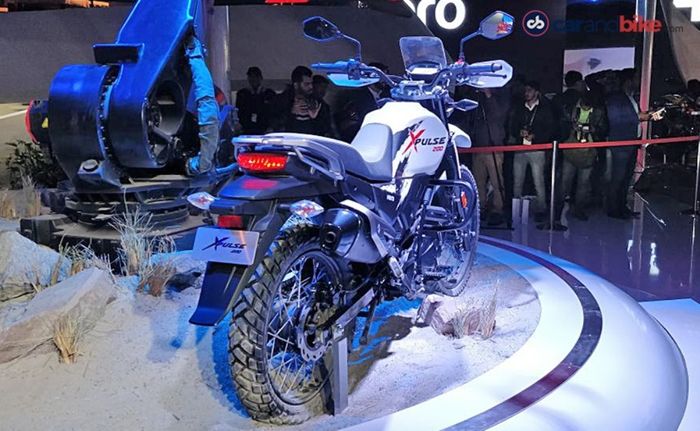 Tampilan motor konsep Hero Xpulse dari Hero MotoCorp di Auto Expo 2018