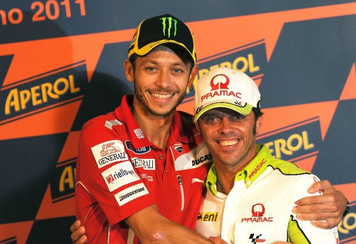 Valentino Rossi dan Loris Capirossi