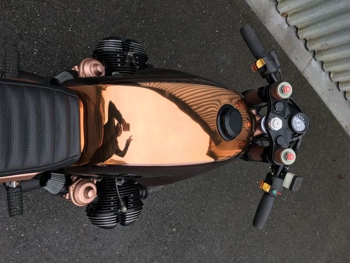 BMW R100 custom cafe racer milik Vincent Degano