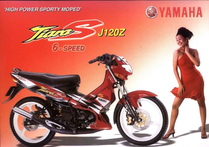Yamaha Tiara, motor bebek sport 2 tak model ayago.