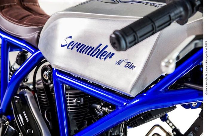 Ducati Scrambler &ldquo;AL13 Blue&rdquo; custom dari Moto Puro