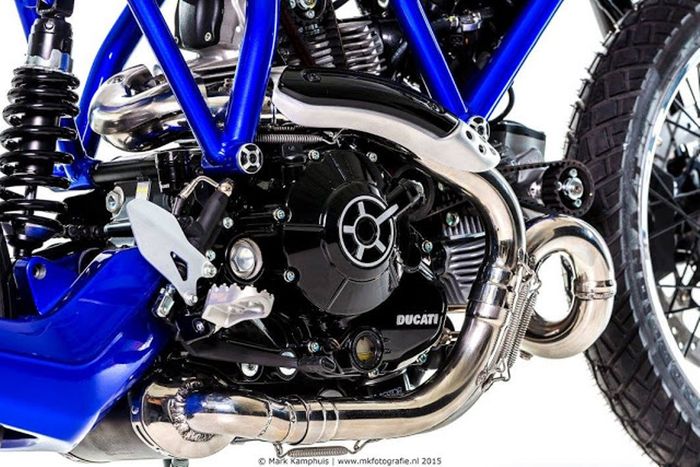 Ducati Scrambler &ldquo;AL13 Blue&rdquo; custom dari Moto Puro