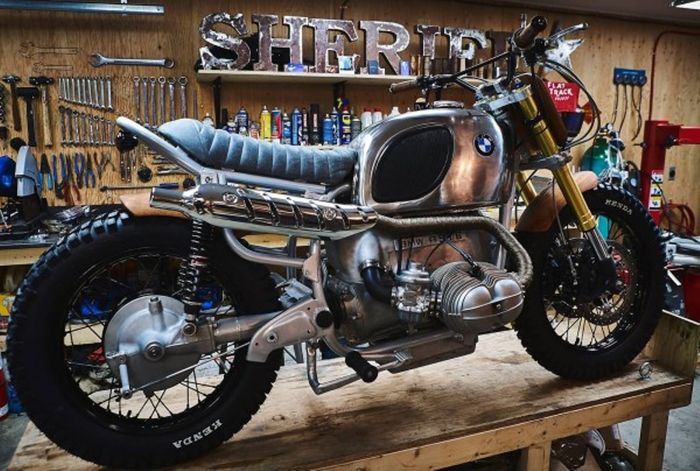 BMW R90 custom scrambler dari Garage Sherrif