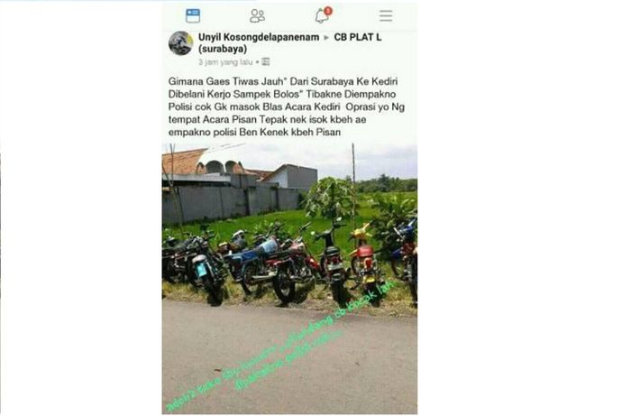 Curhatan salah satu peserta yang terjarig razia 