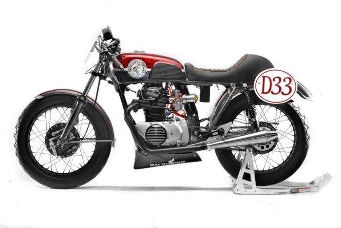 Honda CB350 custom cafe racer dari Dime City Cycles