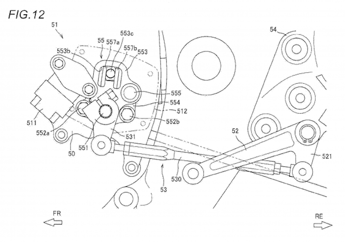 Paten desain transmisi Suzuki Hayabusa terbaru