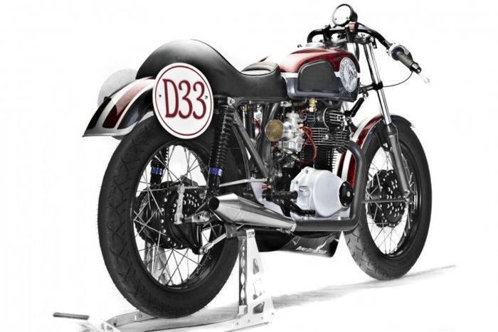 Honda CB350 custom cafe racer dari Dime City Cycles