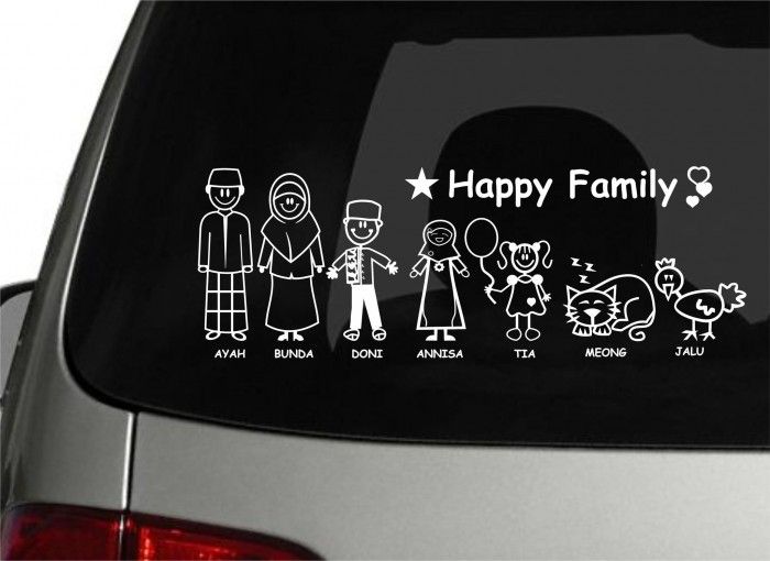 Stiker happy family