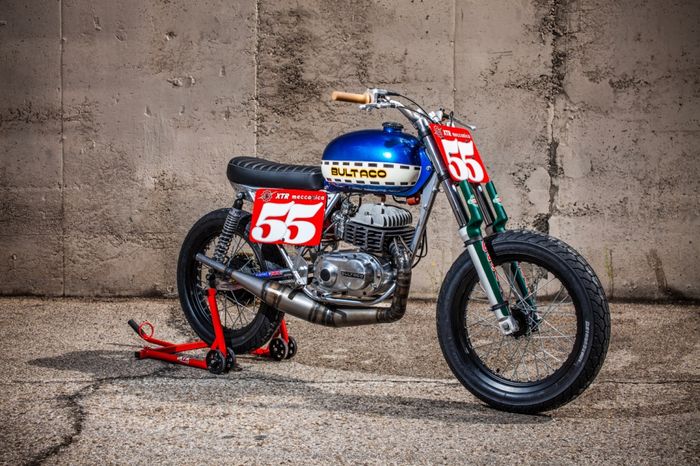 Bultaco &ldquo;Astro&rdquo; custom flat tracker dari XTR Pepo