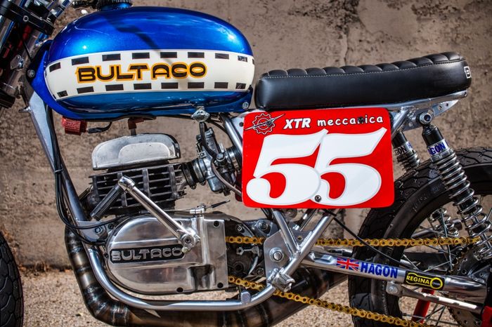 Bultaco &ldquo;Astro&rdquo; custom flat tracker dari XTR Pepo