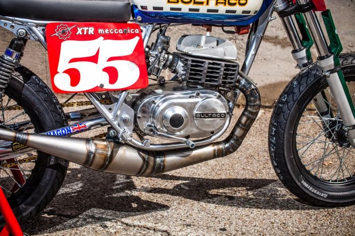 Bultaco &ldquo;Astro&rdquo; custom flat tracker dari XTR Pepo