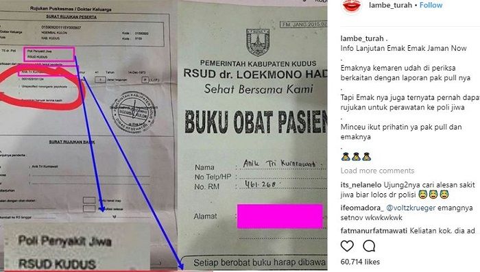 Surat Rjukan Pelaku Gigit Polisi