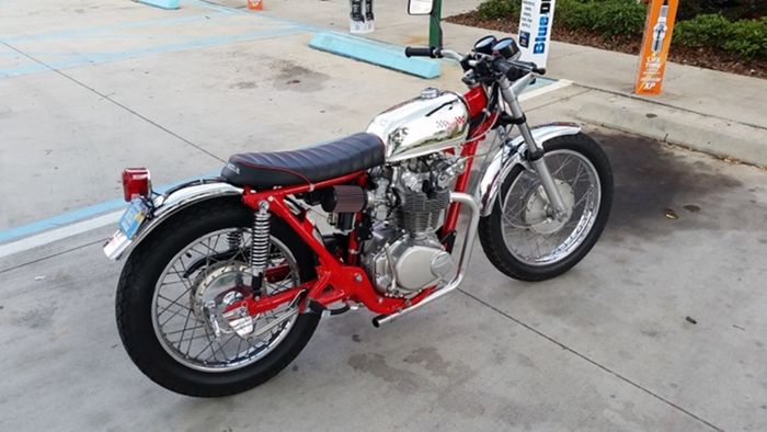 Honda CL450 drag bike milik Tom Hernden