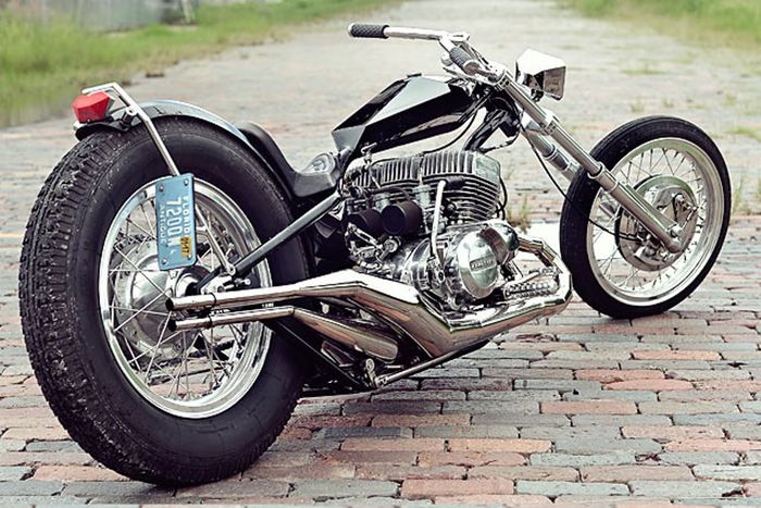 Kawasaki H2 750 Mach IV custom digger dari FNA Custom Cycles