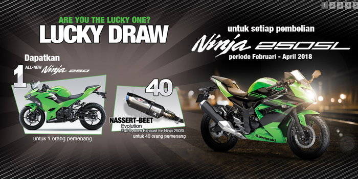 Bonus menarik untuk setiap pembelian Ninja 250SL