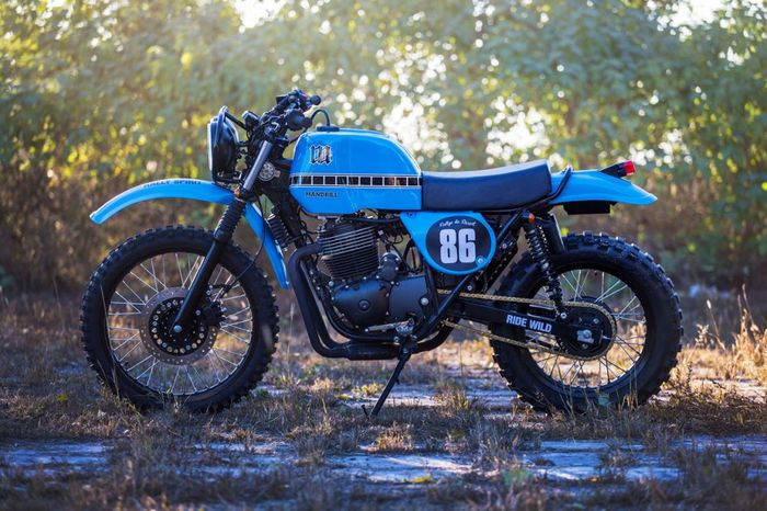 Shineray 440 custom vintage rally look dari Mandrill Garage