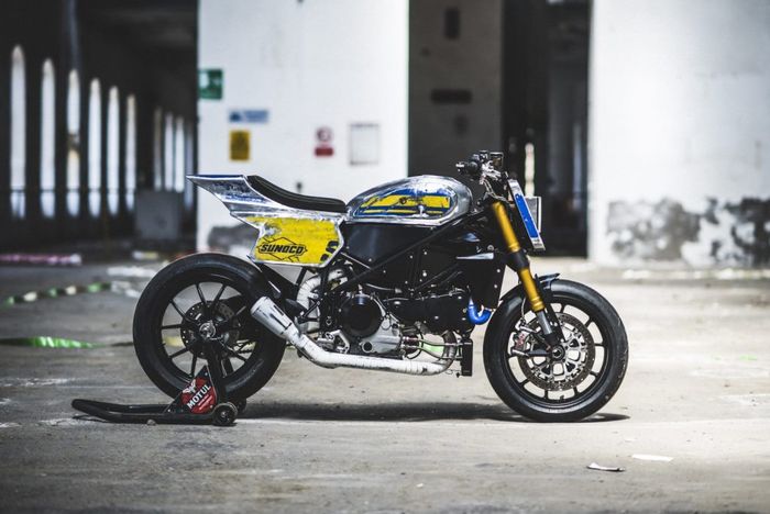 Ducati 749 &ldquo;Raticosa&rdquo; custom flat tracker dari Vibrazioni Design Art