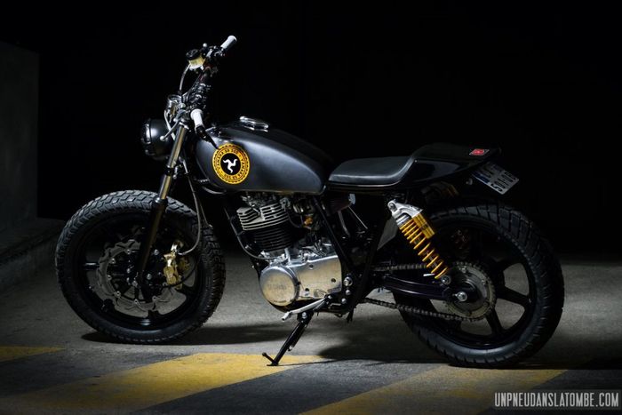 Yamaha SR500 custom street tracker dari Kamaji