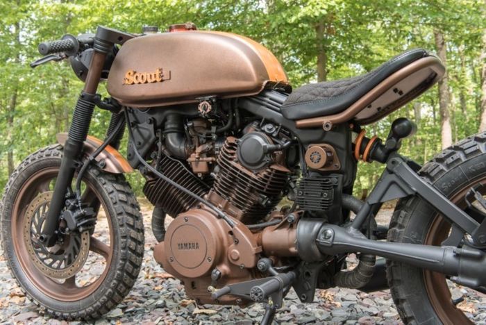 Yamaha XV750 Virago custom cafe racer dari Industrial Moto