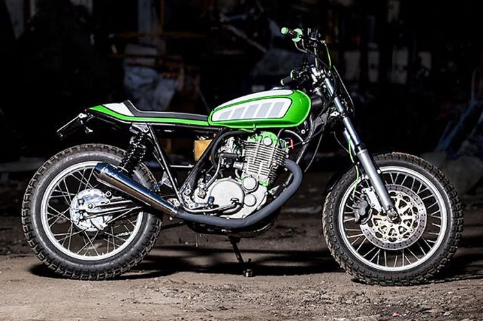 Yamaha SR500 custom street tracker besutan Pan Slawomir