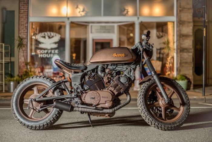 Yamaha XV750 Virago custom cafe racer dari Industrial Moto